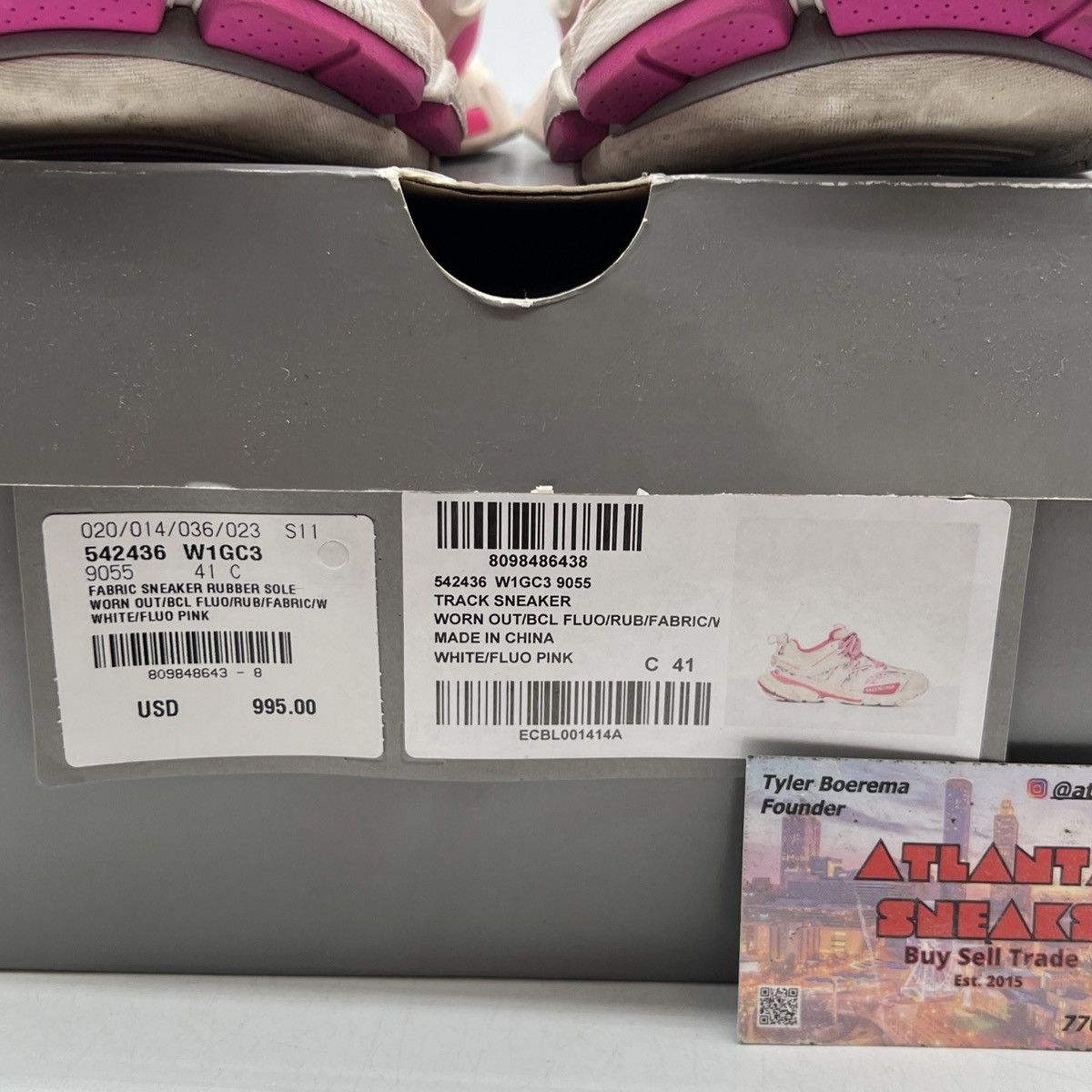 Balenciaga Balenciaga Wmns track sneaker white fluo pink Size US 11 / EU 44 - 6 Thumbnail