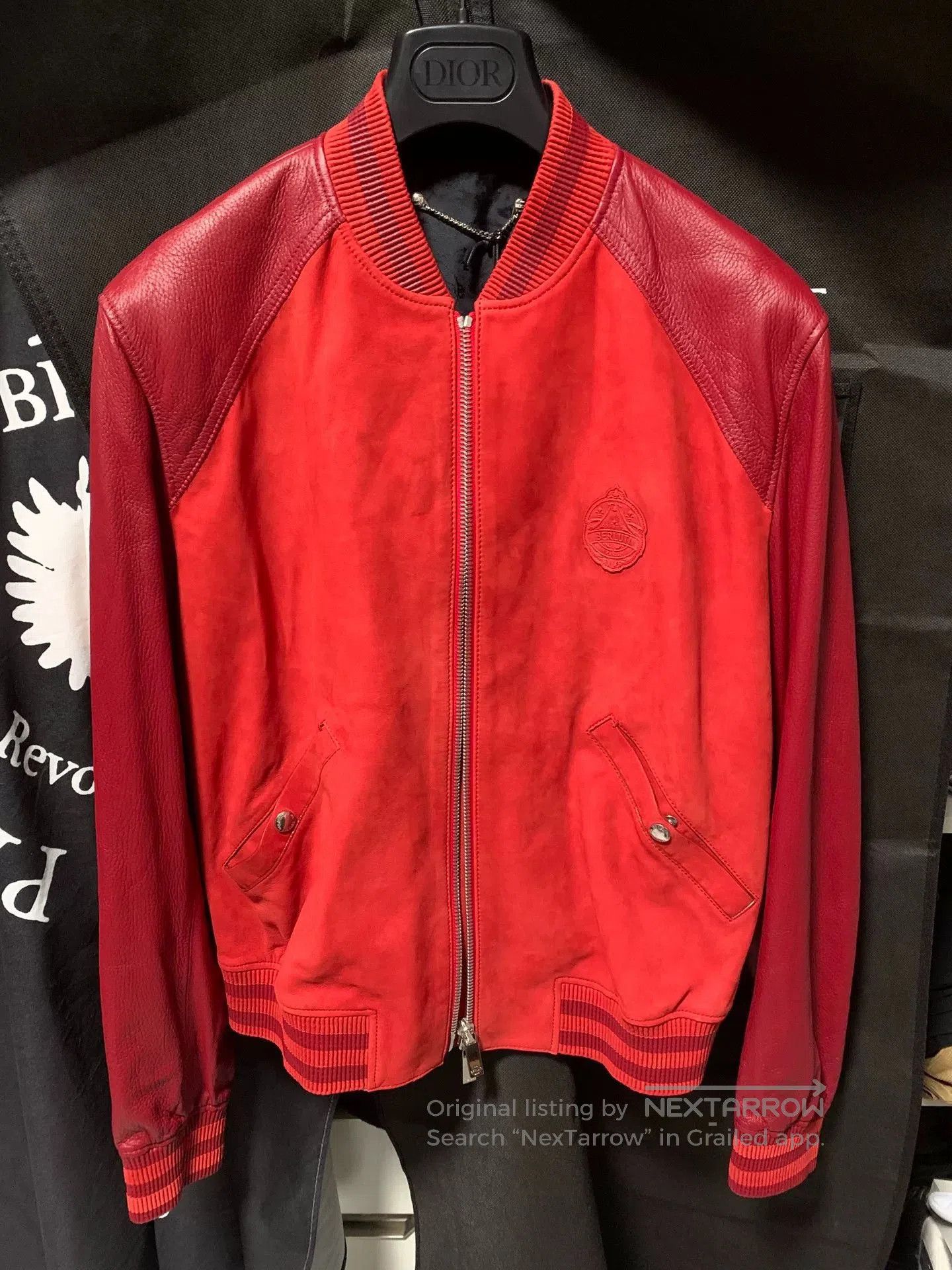 Berluti berluti red leather bomber jacket size 46. Size US L / EU 52-54 / 3 - 1 Thumbnail