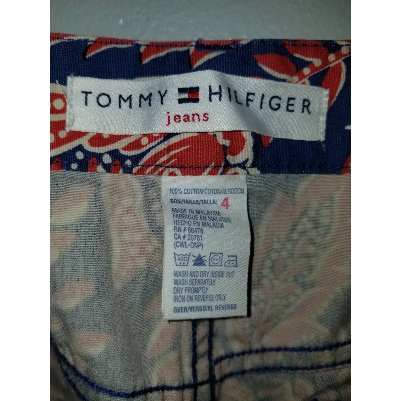 Tommy Hilfiger Tommy Hilfiger Jeans - 00s Floral Paisley Flare Leg Denim, Size 4, Blue, High Rise, Regular, Women's Size 27" / US 4 / IT 40 - 2 Thumbnail