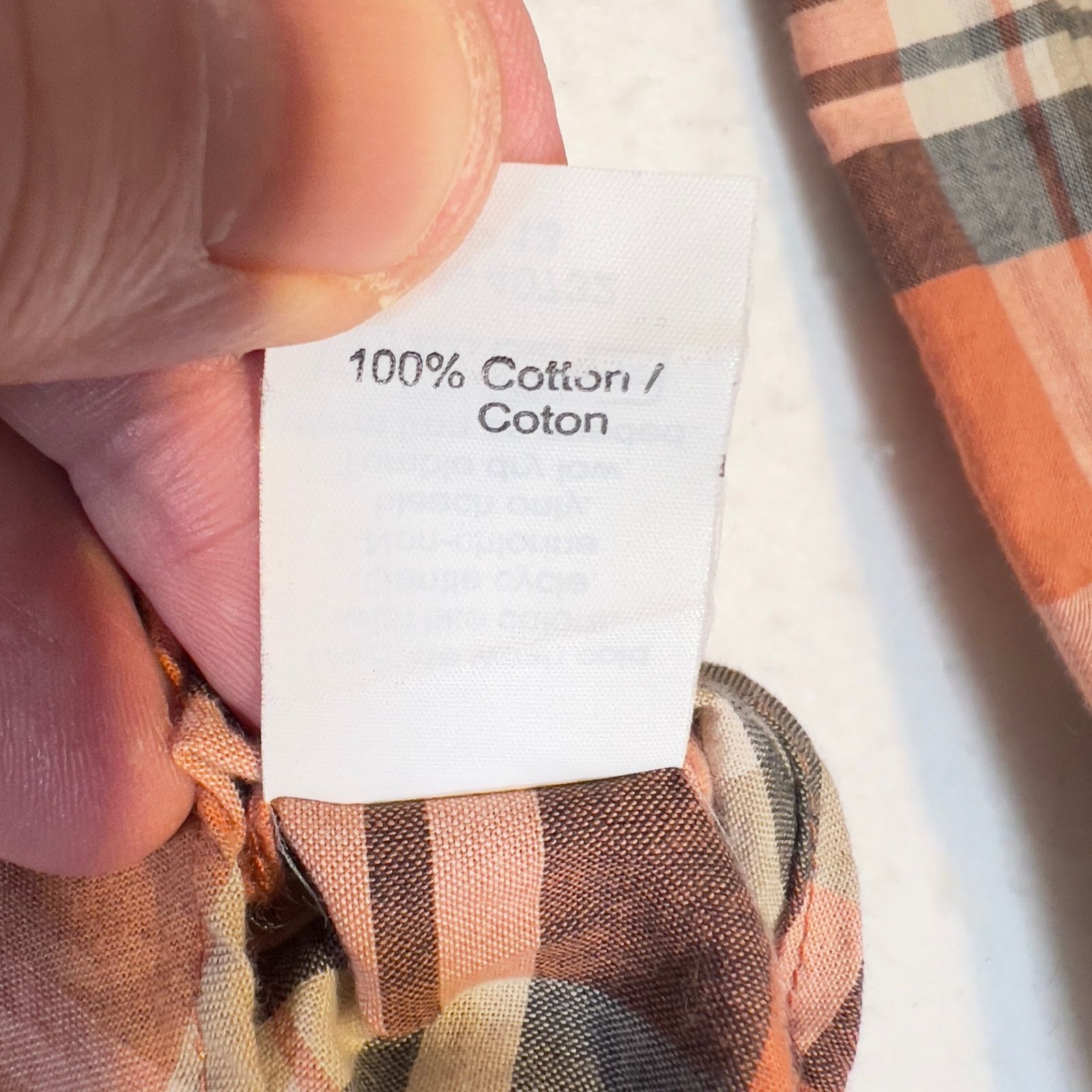 J.Crew J. Crew Factory Button Down Shirt Summer Plaid XL Orange Size US M / EU 48-50 / 2 - 8 Thumbnail