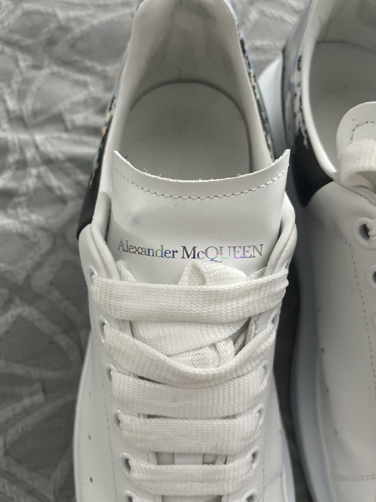 Alexander McQueen Alexander McQueen white silver shoes Size US 10.5 / EU 43-44 - 13 Thumbnail