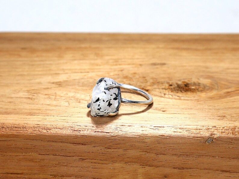 Handmade Rainbow Moonstone 925 Sterling Silver Ring - Handmade Ring Size ONE SIZE - 3 Thumbnail