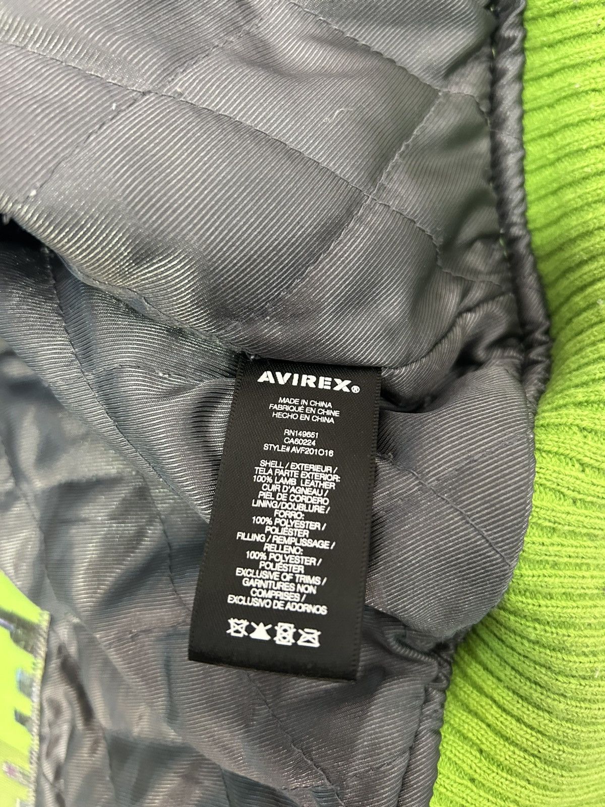 Avirex Avirex Stars and Stripes Leather Jacket Size US L / EU 52-54 / 3 - 14 Thumbnail