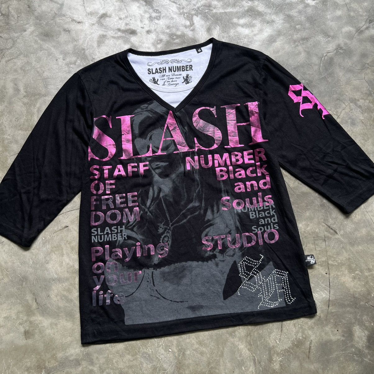Hysteric Glamour 2000’s Slash Number Vkei Style Poem Raglan Shirt Size US M / EU 48-50 / 2 - 3 Thumbnail