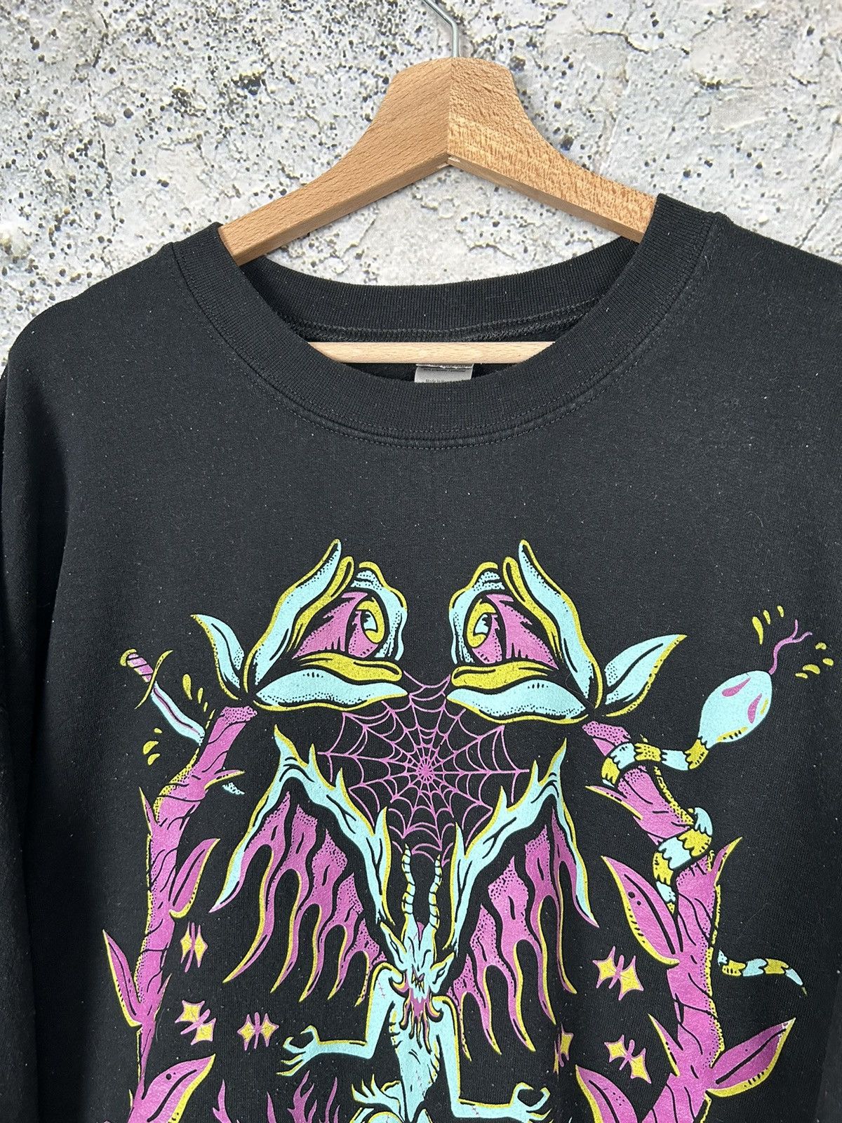 Band Tees Vintage Demon Grunge Satan Punk Crewneck Horror Baggy Size US XXL / EU 58 / 5 - 3 Thumbnail