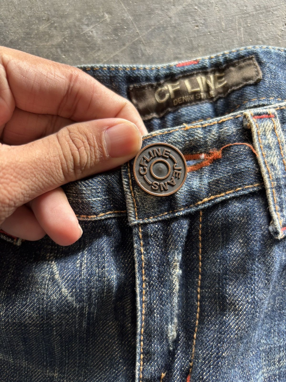 Hysteric Glamour × If Six Was Nine × Japanese Brand SICK TWIST FLARE CFLINE JAPANESE STYLE WASHED RUST SEASON Size US 30 / EU 46 - 3 Thumbnail