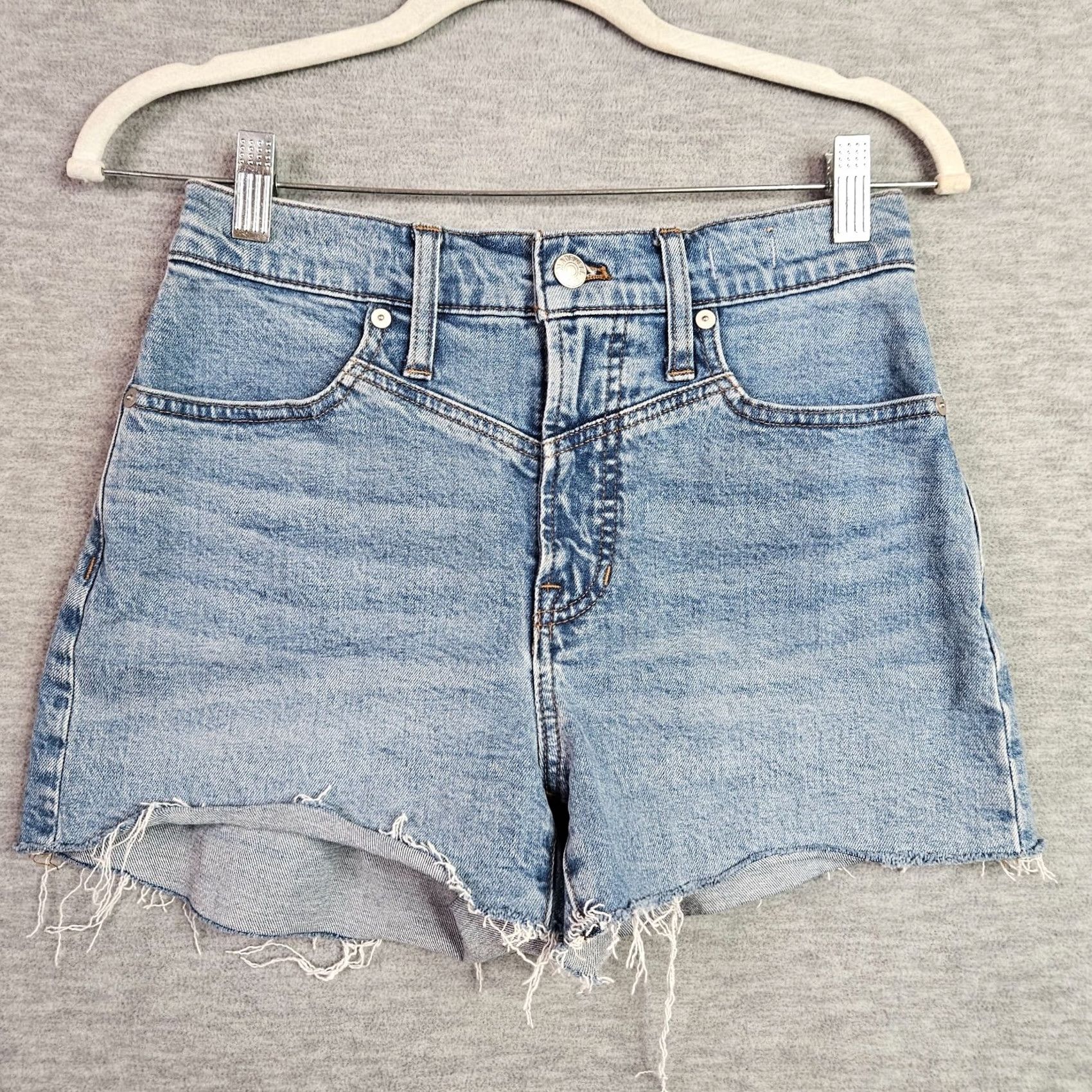 Madewell Madewell THE PERFECT MID-LENGTH JEAN SHORTBlue Women's Size 25 Regular Slim (Stretch) Denim Shorts Men? Size 42" / US 20 - 2 Thumbnail