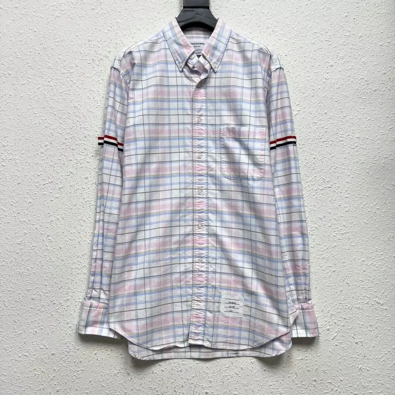 Thom Browne Thom Browne Classic blue shirt Size US XL / EU 56 / 4 - 1 Thumbnail