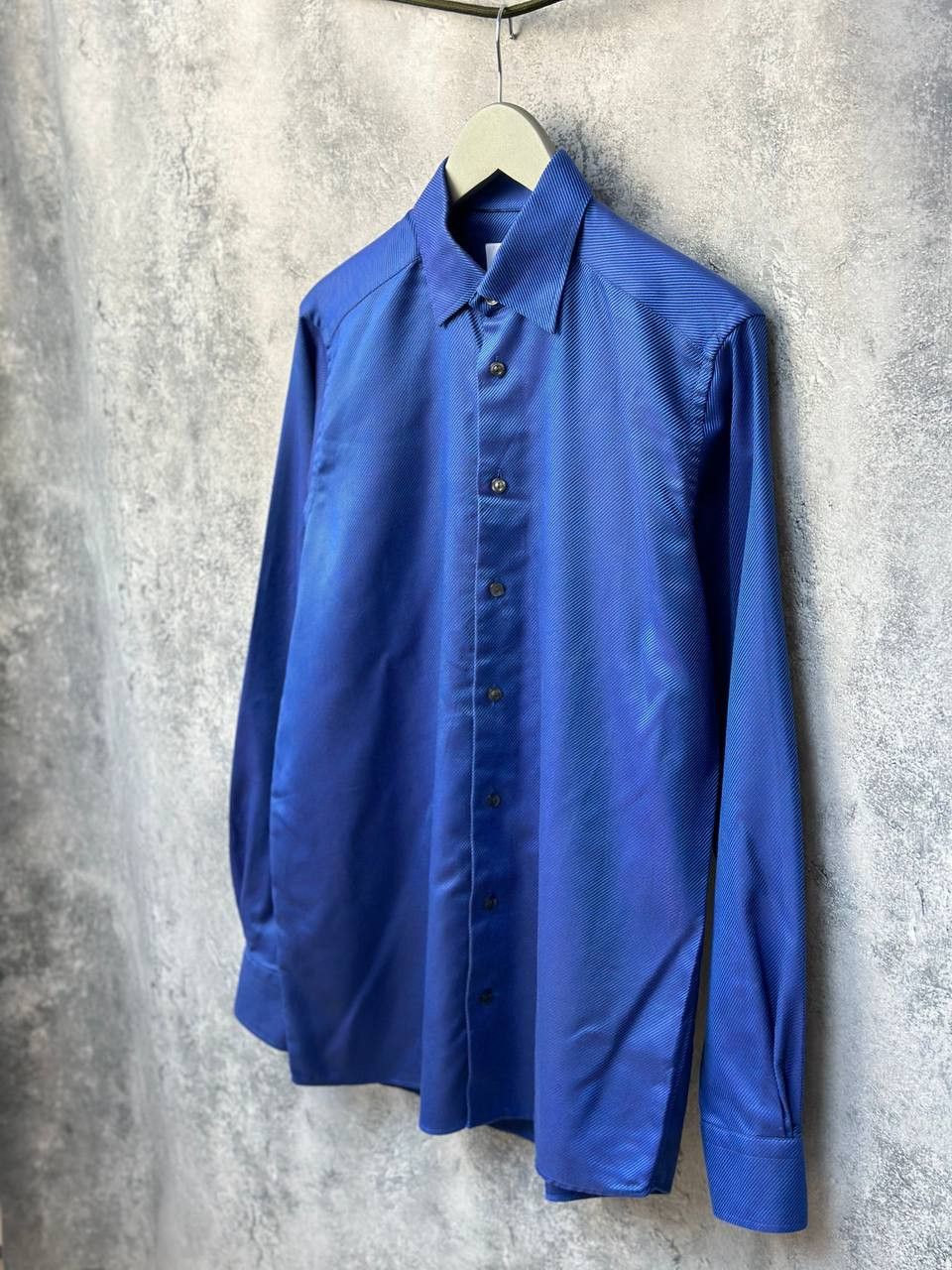 Eton ETON Contemporary Striped Gradient Blue Button Up Shirt Size US M / EU 48-50 / 2 - 1 Thumbnail
