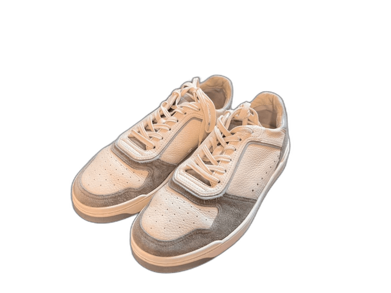 Brunello Cucinelli burnello cucinelli white gray sneakers Size US 12 / EU 45 - 1 Thumbnail