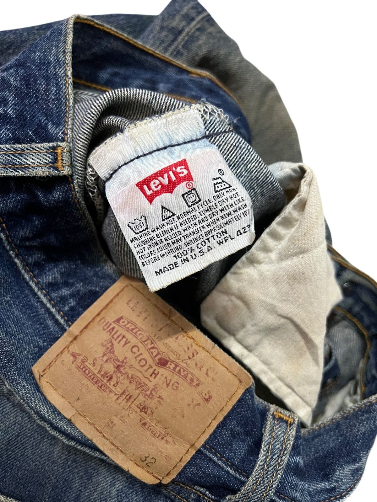 Levi's Vintage 90’s Levi’s 501 Distress Ripped Jean#kurt corbain Size US 30 / EU 46 - 22 Thumbnail