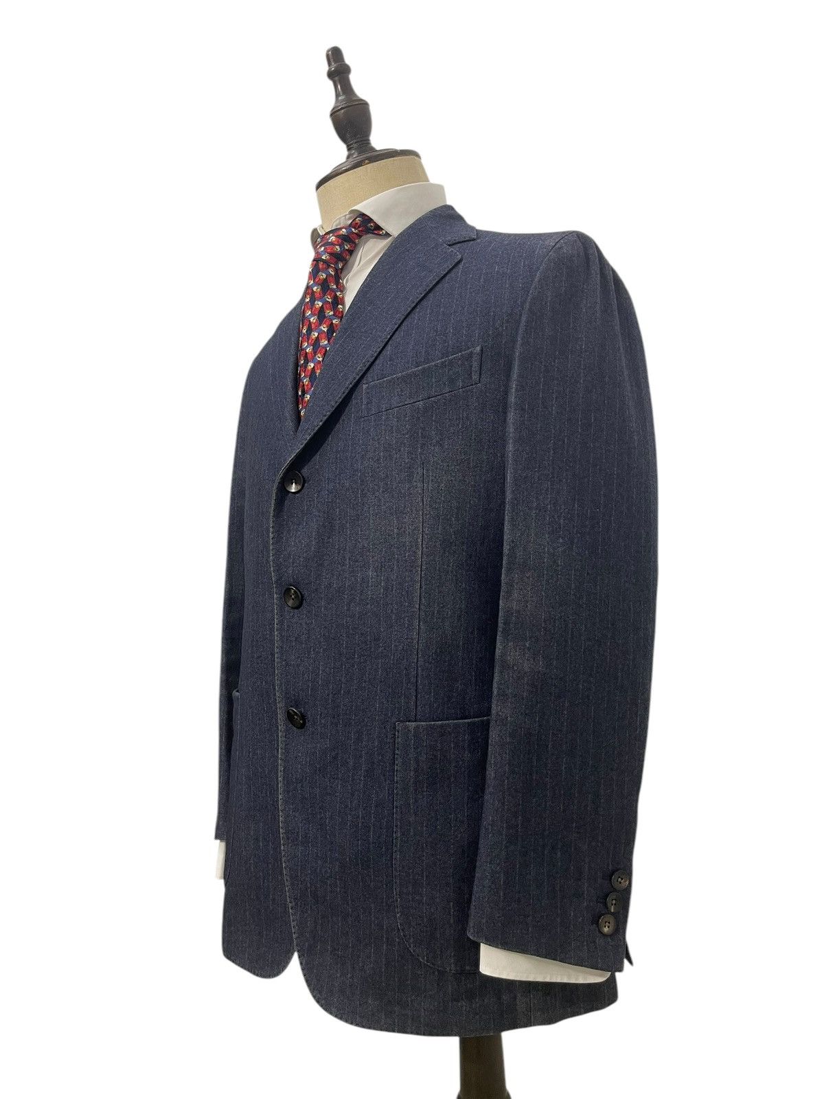 Boglioli Chore Jacket Boglioli Italy Wool Faded Striped 6🟩7 Size US M / EU 48-50 / 2 - 3 Thumbnail