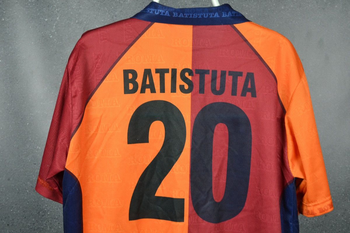 Vintage As Roma Vintage Football Shirt Soccer Jersey BATISTUTA #20 Size US L / EU 52-54 / 3 - 10 Thumbnail