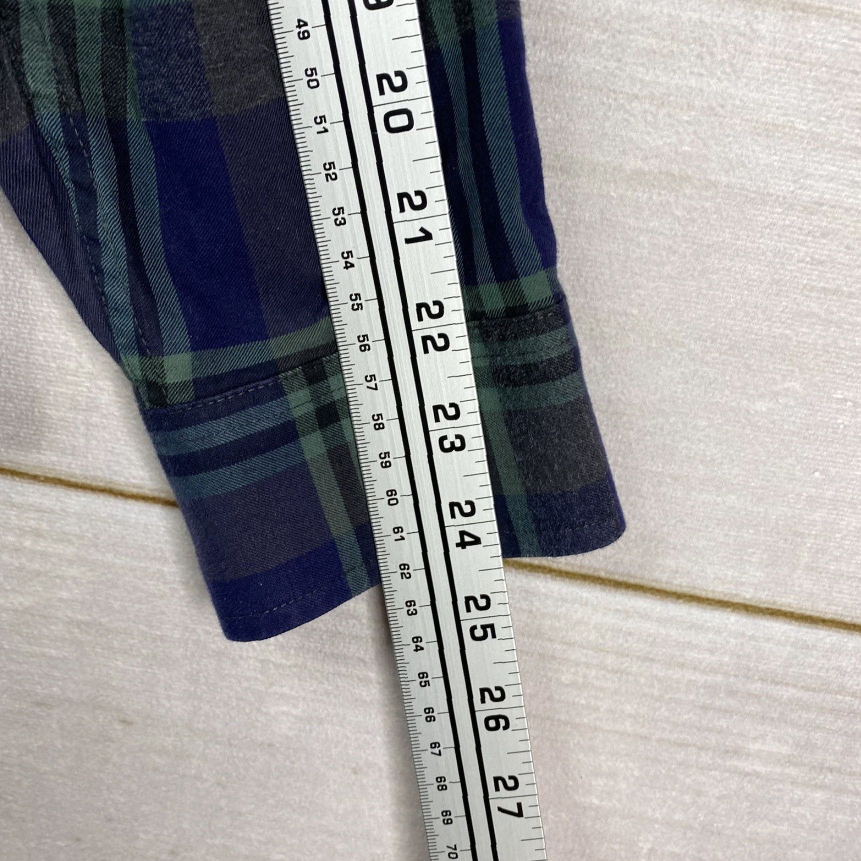 Orvis Orvis Shirt Mens M Green Blue Plaid Button-Down Long Sleeve Pocket Heavy Cotton Size US M / EU 48-50 / 2 - 6 Thumbnail