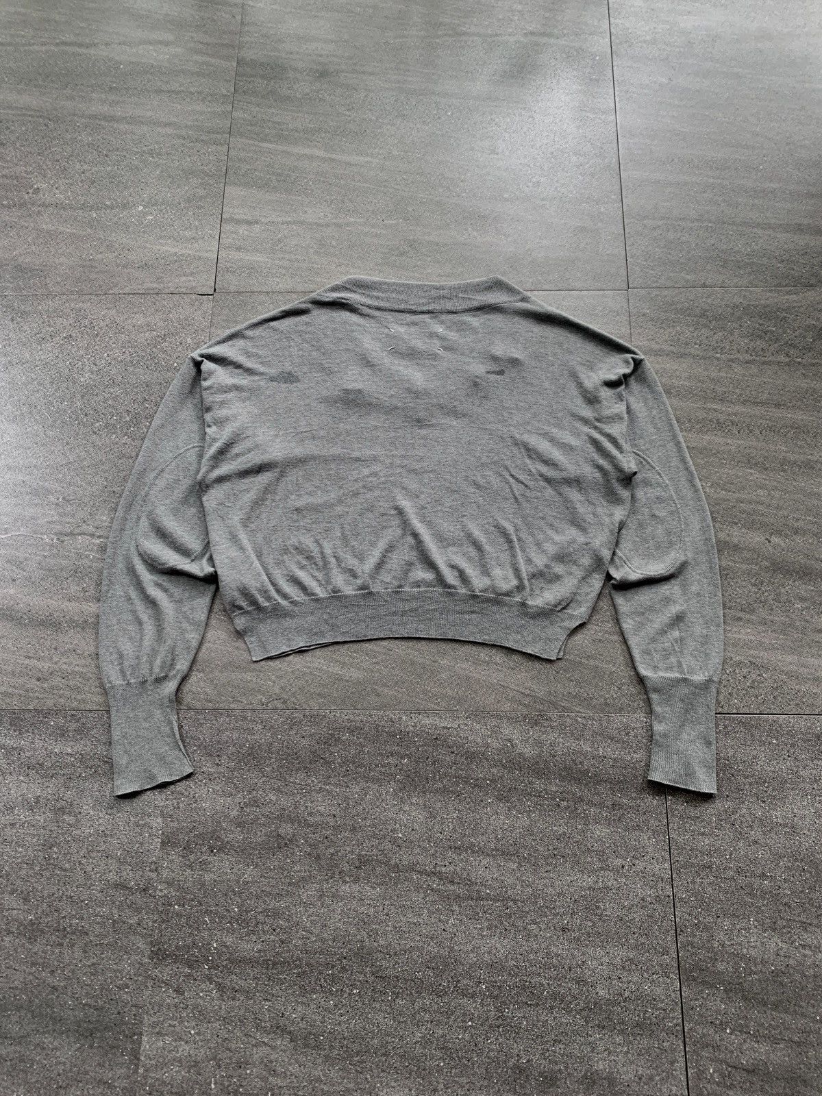 Maison Margiela FREE TAX! Line 4 Cropped Elbow Patch Sweater Size S / US 4 / IT 40 - 8 Thumbnail