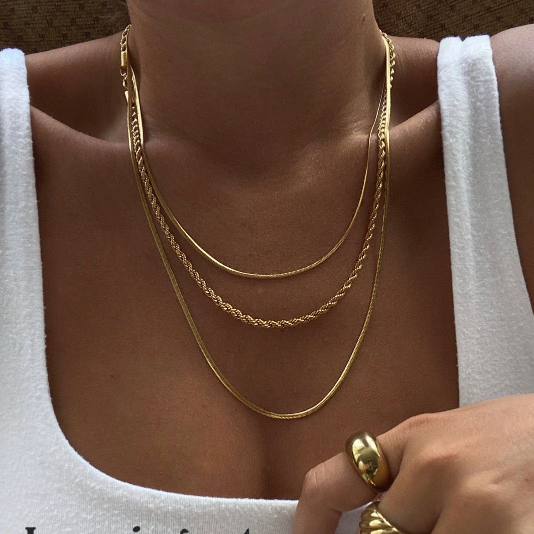 Other Gold Plated Geometric Necklace Size ONE SIZE - 1 Thumbnail