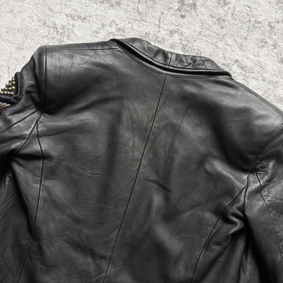 Balmain Balmain SS10 Military Patch Leather Blazer Jacket | Size 38 Size 38R - 11 Thumbnail