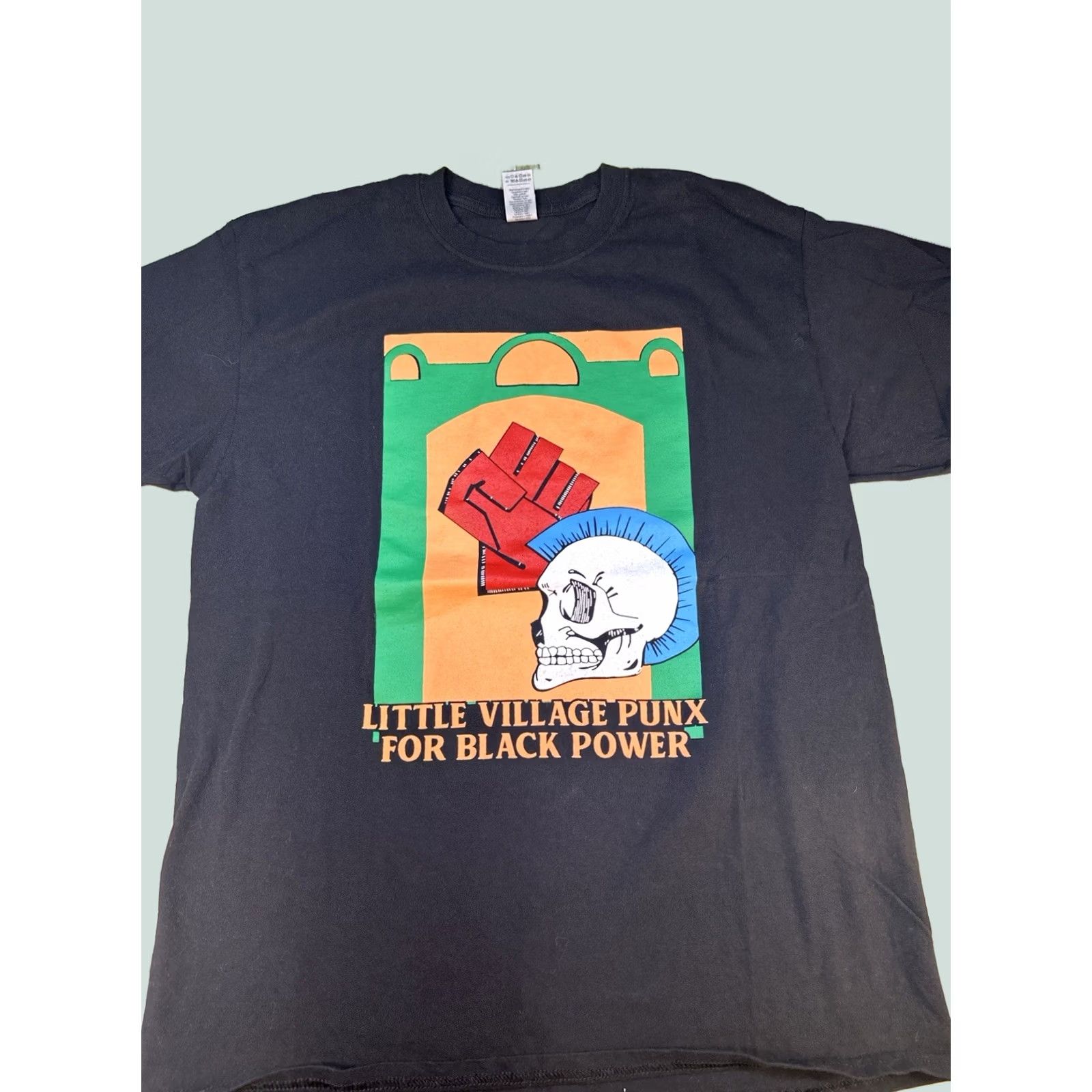 Vintage VINTAGE Little Village Punx Shirt Large Black Power Graphic Punk Chicago Tee Size US L / EU 52-54 / 3 - 1 Thumbnail