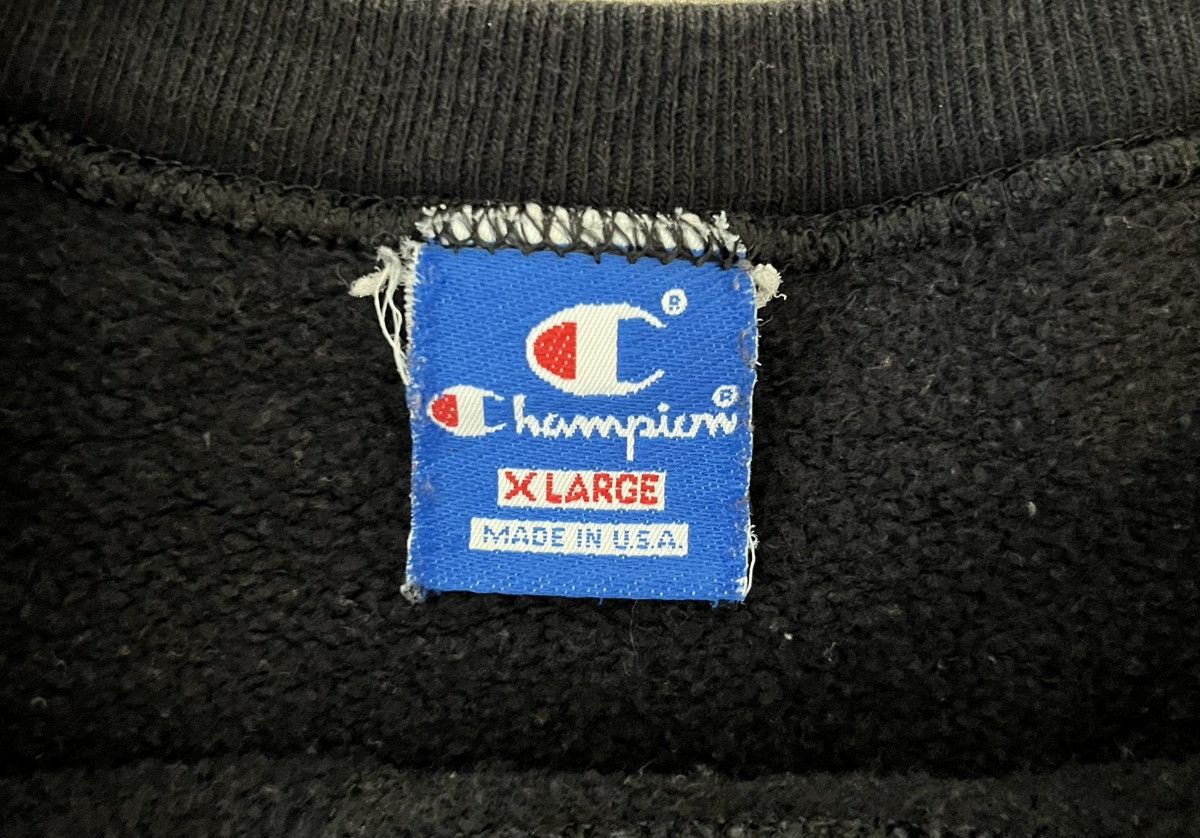 Champion 90s Vintage Champion crewneck sweatshirt Black - Made in USA Size US XL / EU 56 / 4 - 6 Thumbnail