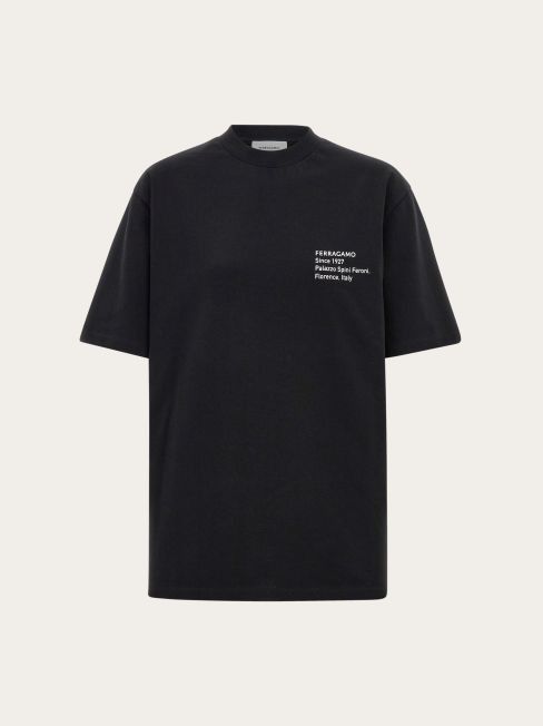 Salvatore Ferragamo o1s1rm0126 T-Shirt in Black Size L / US 10 / IT 46 - 1 Thumbnail