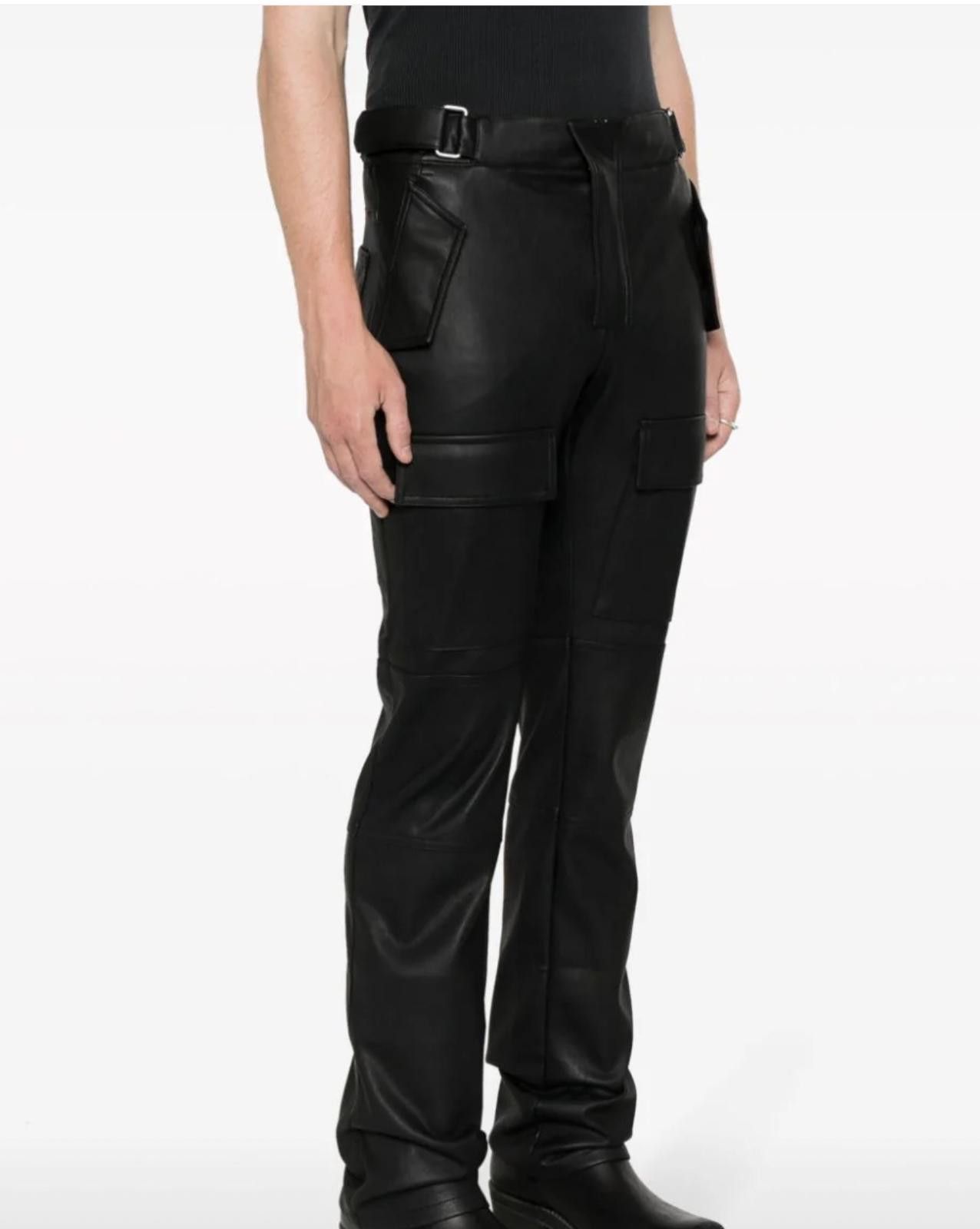 Misbhv MISBHV Vegan Leather Moto Trousers BLACK Size M Size US 32 / EU 48 - 1 Thumbnail