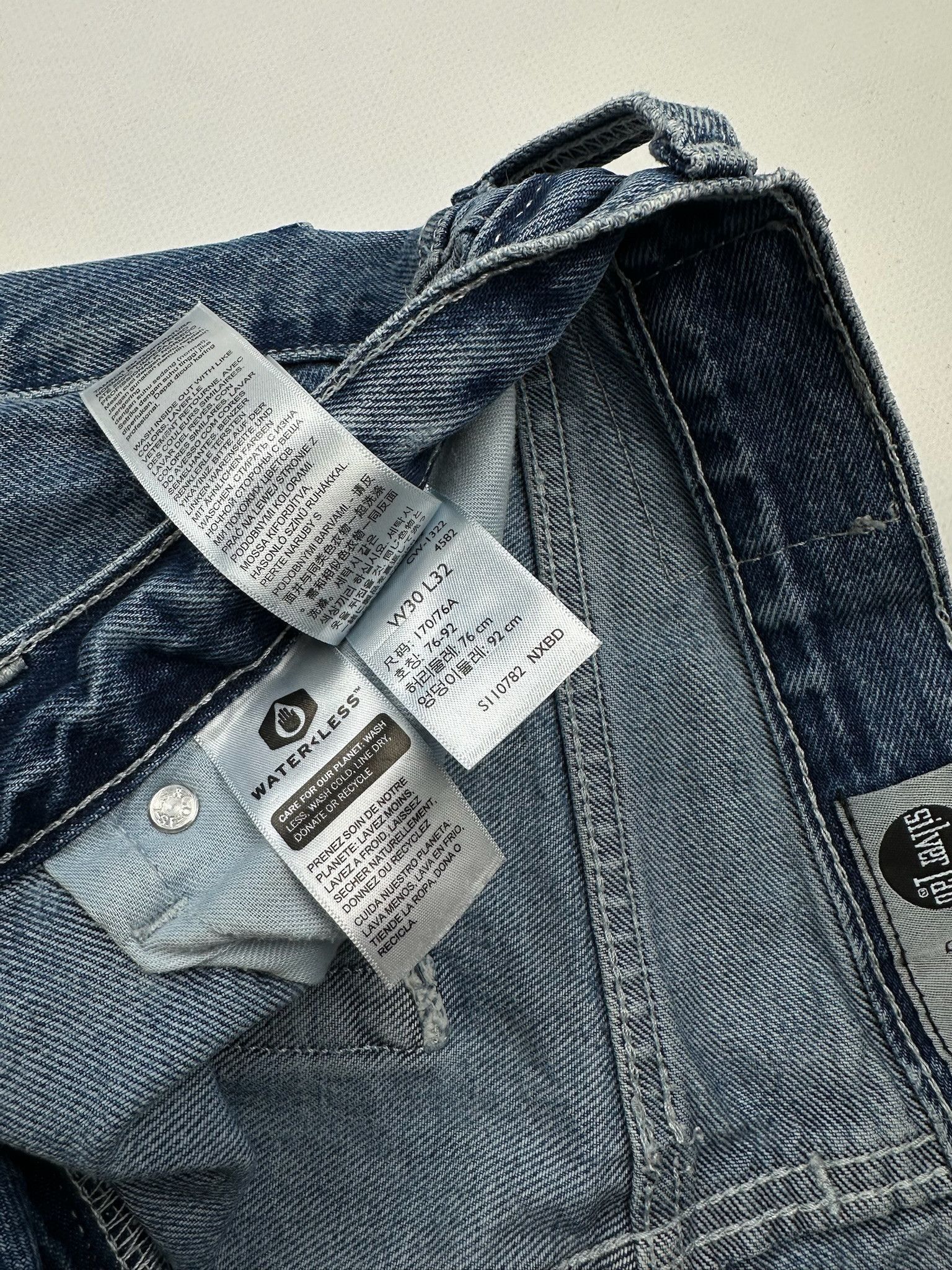 Levi's Vintage Y2K Levis Silvertab Baggy Jeans loose Size US 30 / EU 46 - 9 Thumbnail