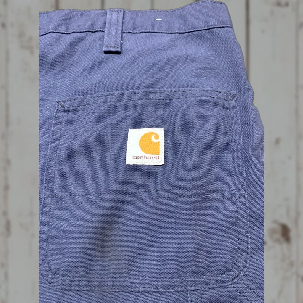 Carhartt Carhartt Work Pants Dungaree Fit Men's 42x34 Navy Blue Cotton Blend Size US 42 / EU 58 - 1 Thumbnail