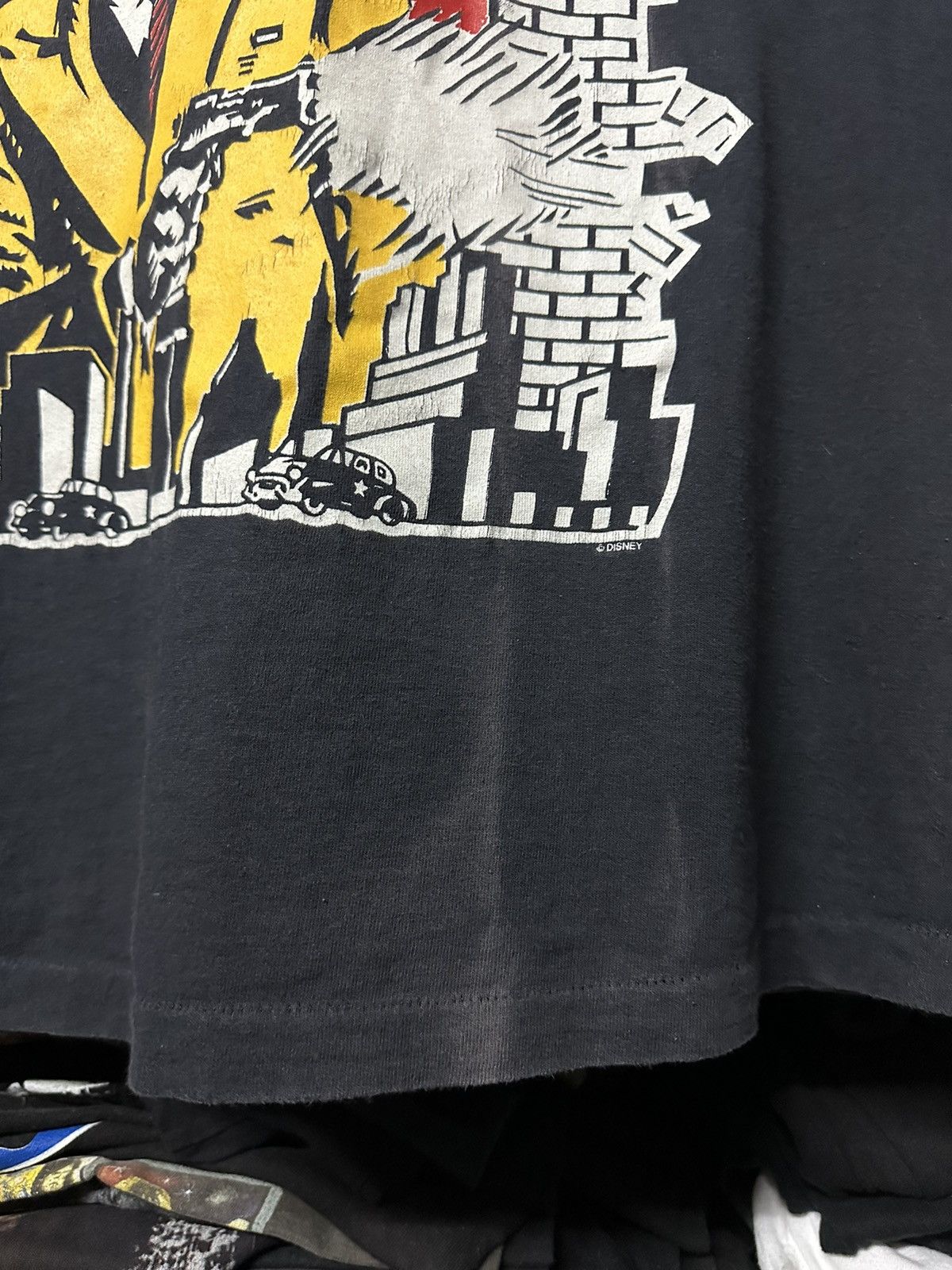 Disney × Vintage Vintage 90s Movie Dick Track Disney Sun Faded Tee Size US L / EU 52-54 / 3 - 4 Thumbnail