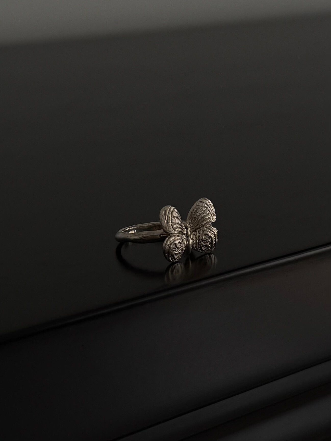 Jean Paul Gaultier Jean Paul Gaultier Butterfly Silver Ring Size ONE SIZE - 1 Thumbnail