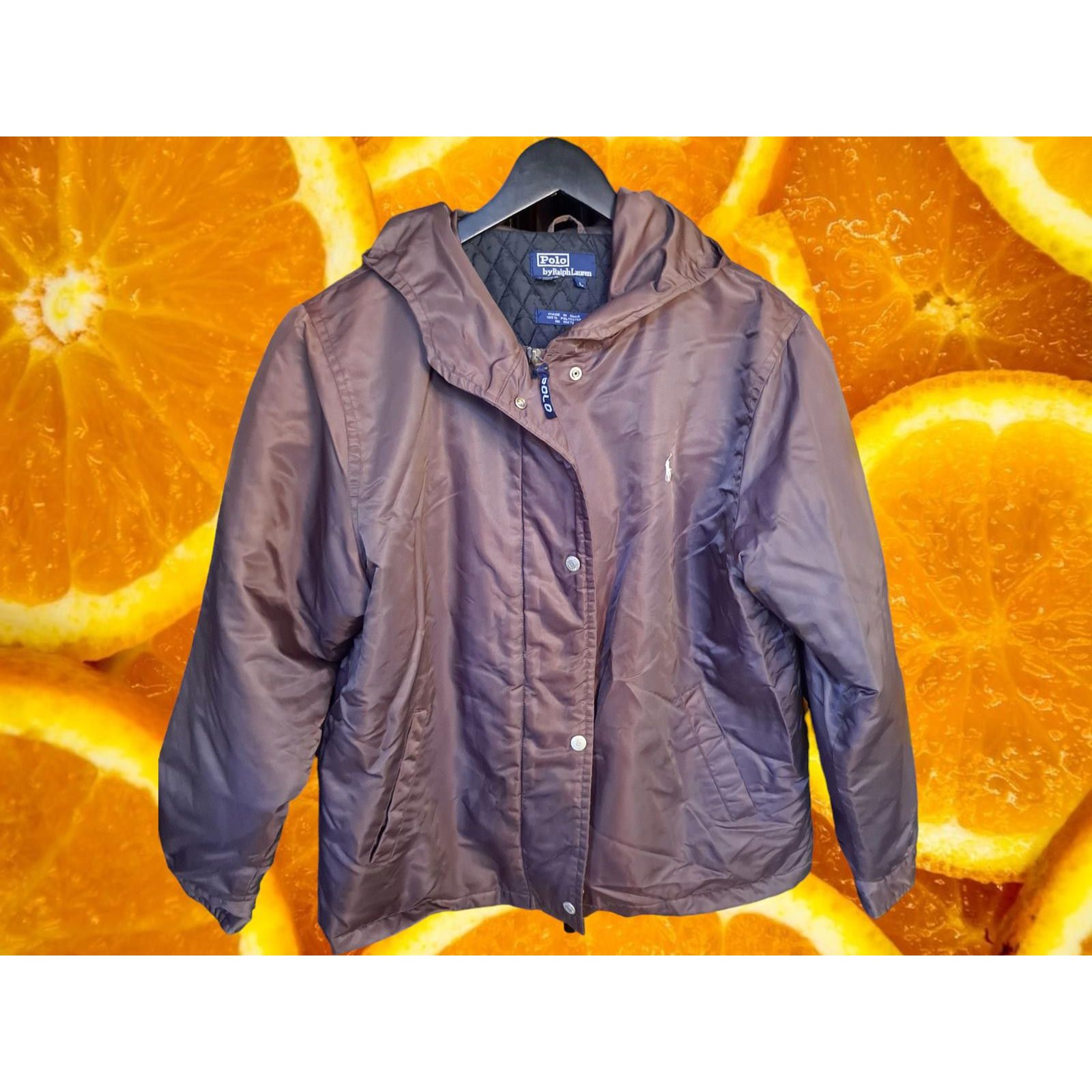 Polo Ralph Lauren Vintage Polo Brown Button Up Jacket with Quilted Inside with Size US L / EU 52-54 / 3 - 1 Thumbnail