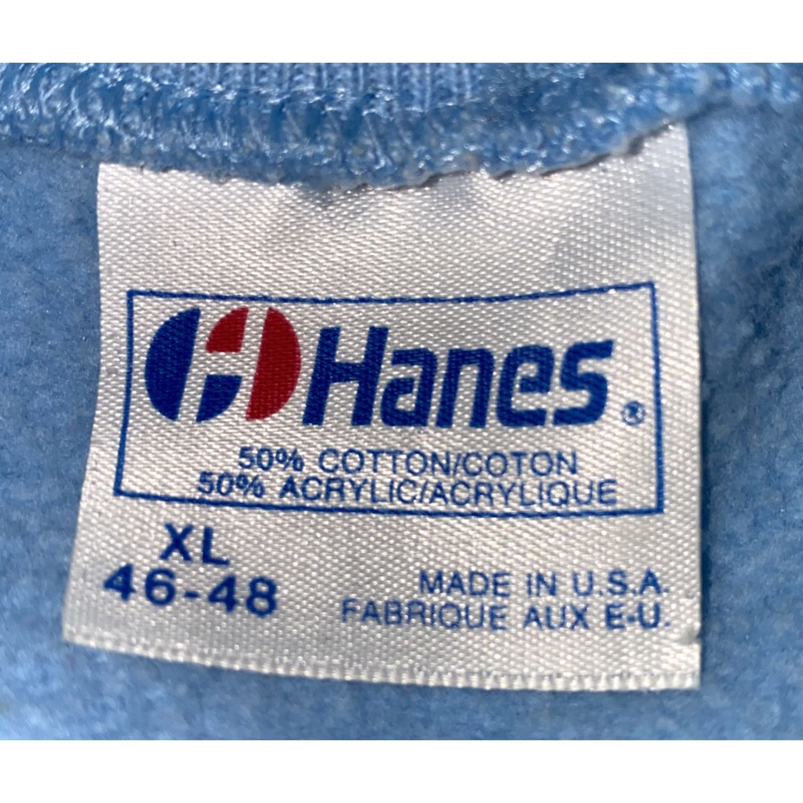 Hanes Hanes Sweatshirt Men XL Blue Fleece Lined USA Made Regular Size Lined Sweatshirt Mens Type Size US XL / EU 56 / 4 - 5 Thumbnail