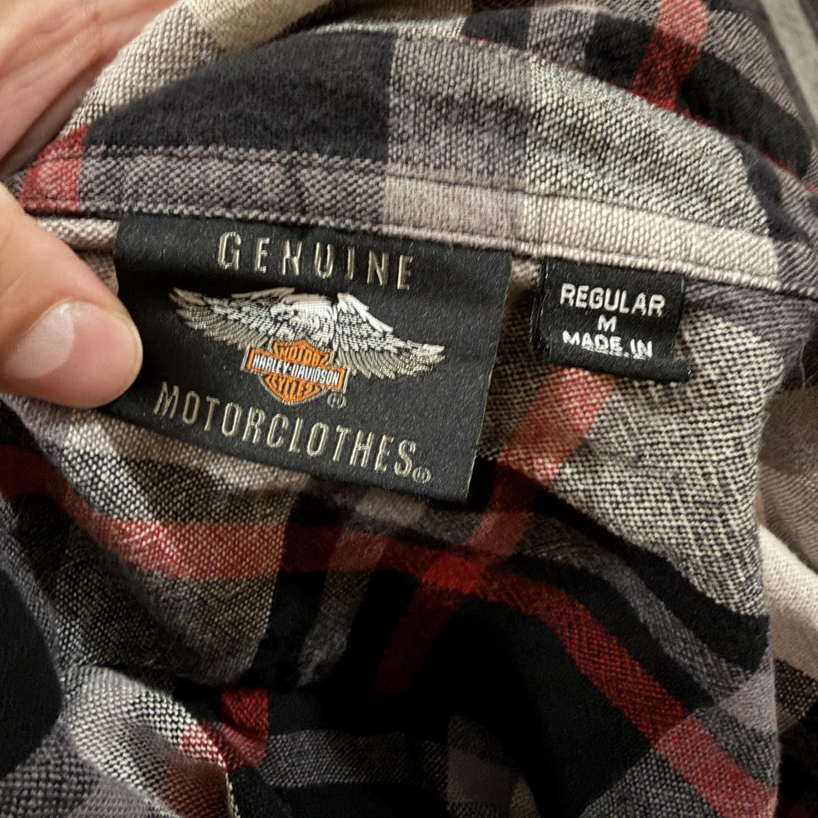 Harley Davidson Harley Davidson Plaid Button Up Motorcycle Biker Size M Size US M / EU 48-50 / 2 - 3 Thumbnail