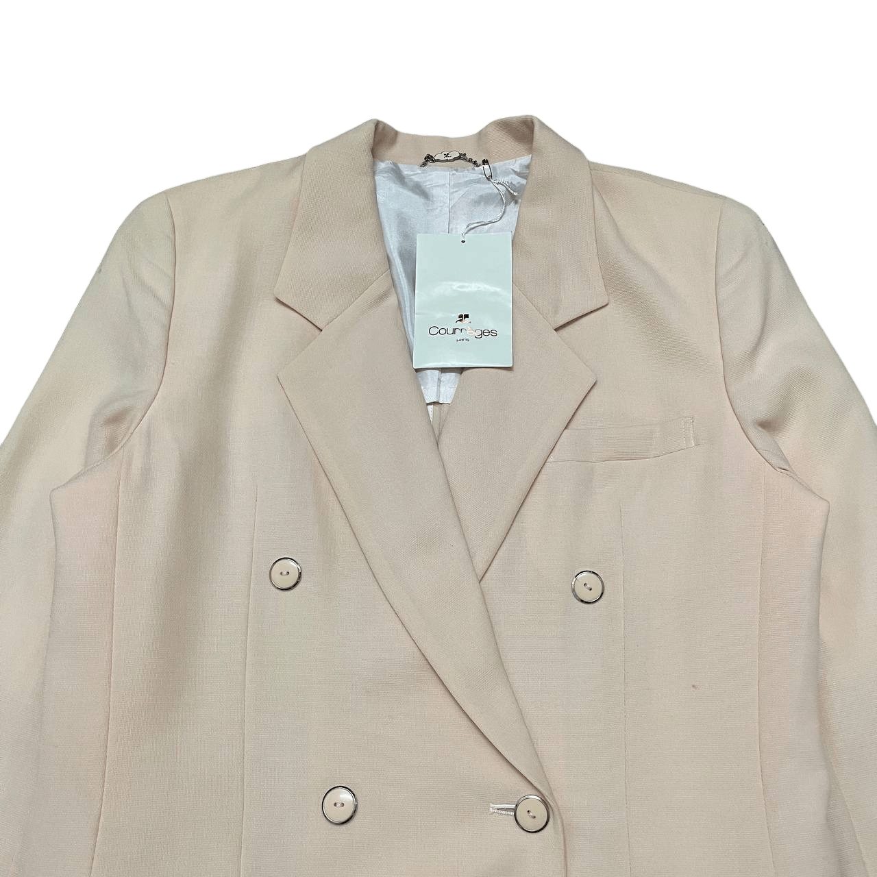 Courreges Vintage Courreges Paris Pink Wool Blazer Coat Size US M / EU 48-50 / 2 - 2 Thumbnail