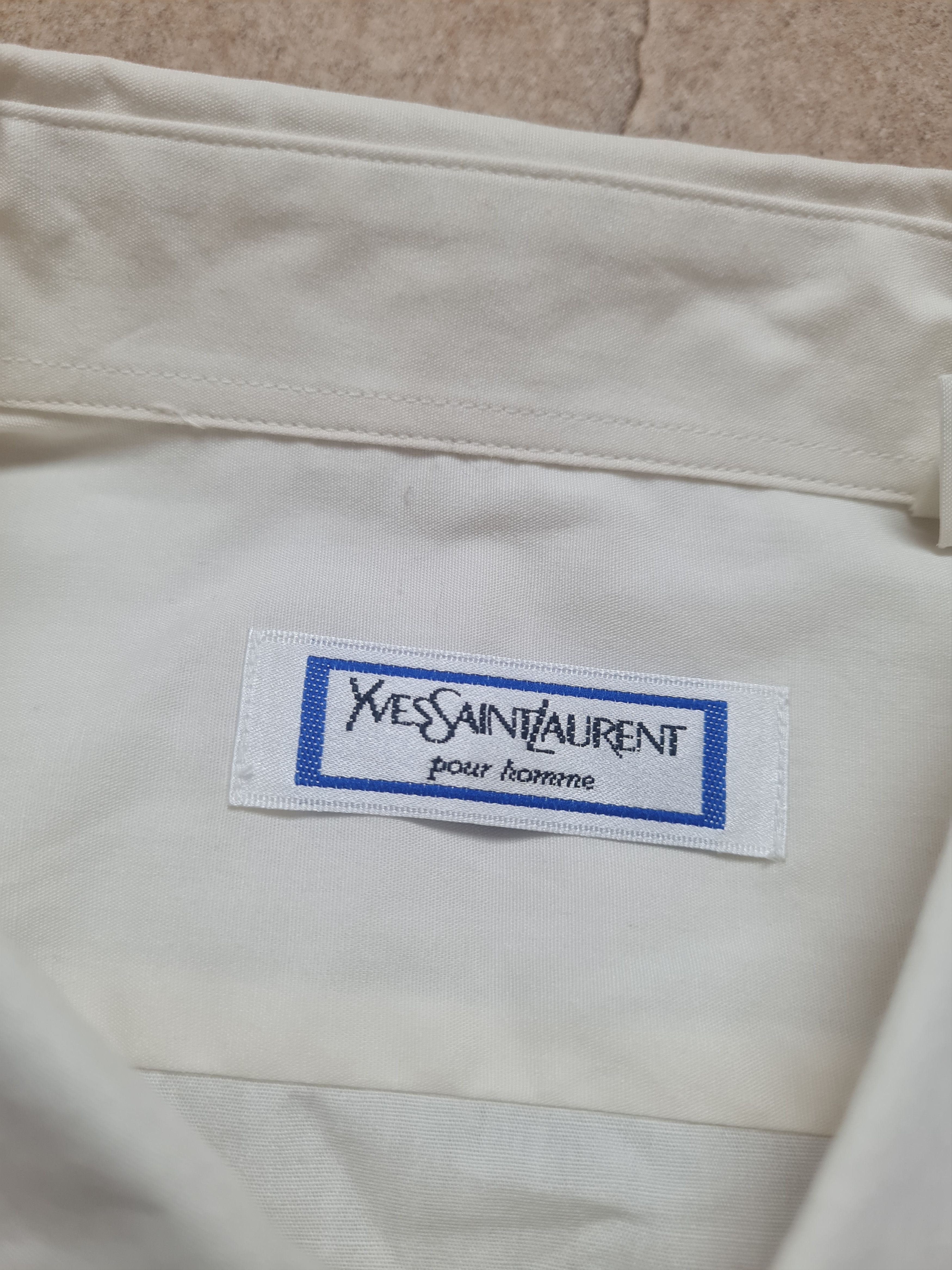 Yves Saint Laurent Vintage YSL Shirt Cotton Yves Saint Laurent Shirtsleeve 90s Size US M / EU 48-50 / 2 - 14 Thumbnail