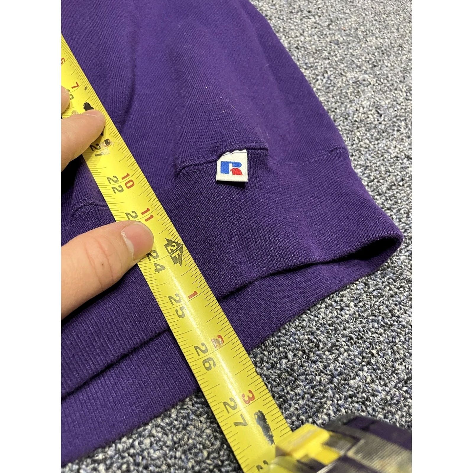 Russell Athletic VINTAGE Russell Athletic Sweatshirt Medium Purple Mens Sweatshirt 90s Grunge Punk Halloween Music Steampunk Cotton Polyester N1 Size US M / EU 48-50 / 2 - 4 Thumbnail