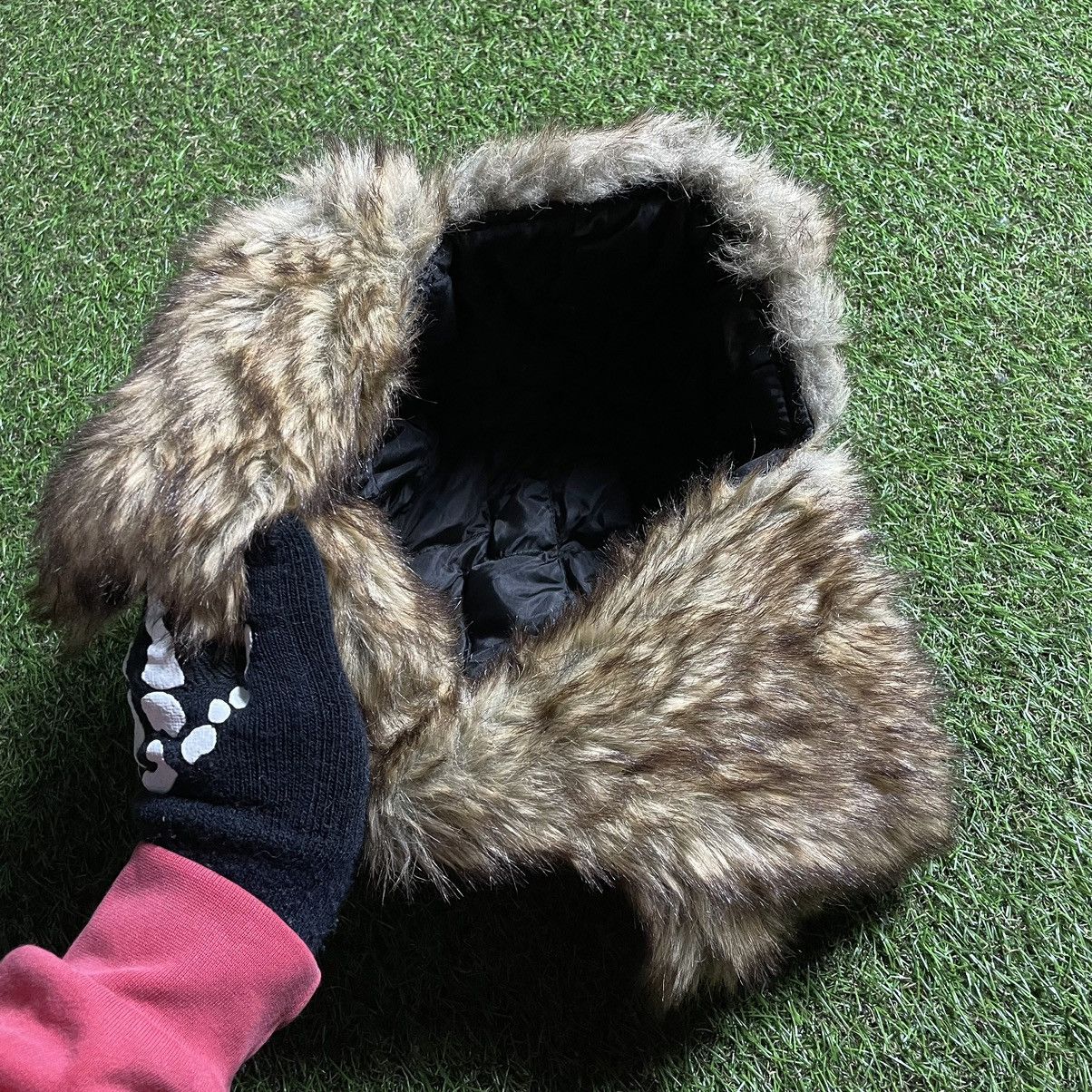 Vintage Vintage Y2K Fuzzy Mohair Beanie Furry Alt Goth Ushanka OS Size ONE SIZE - 6 Thumbnail