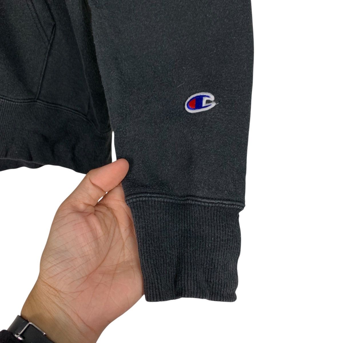 Champion Y2k Vintage CHAMPION Zipper Hoodie Sweatshirt #2664-C119 Size L / US 10 / IT 46 - 7 Thumbnail