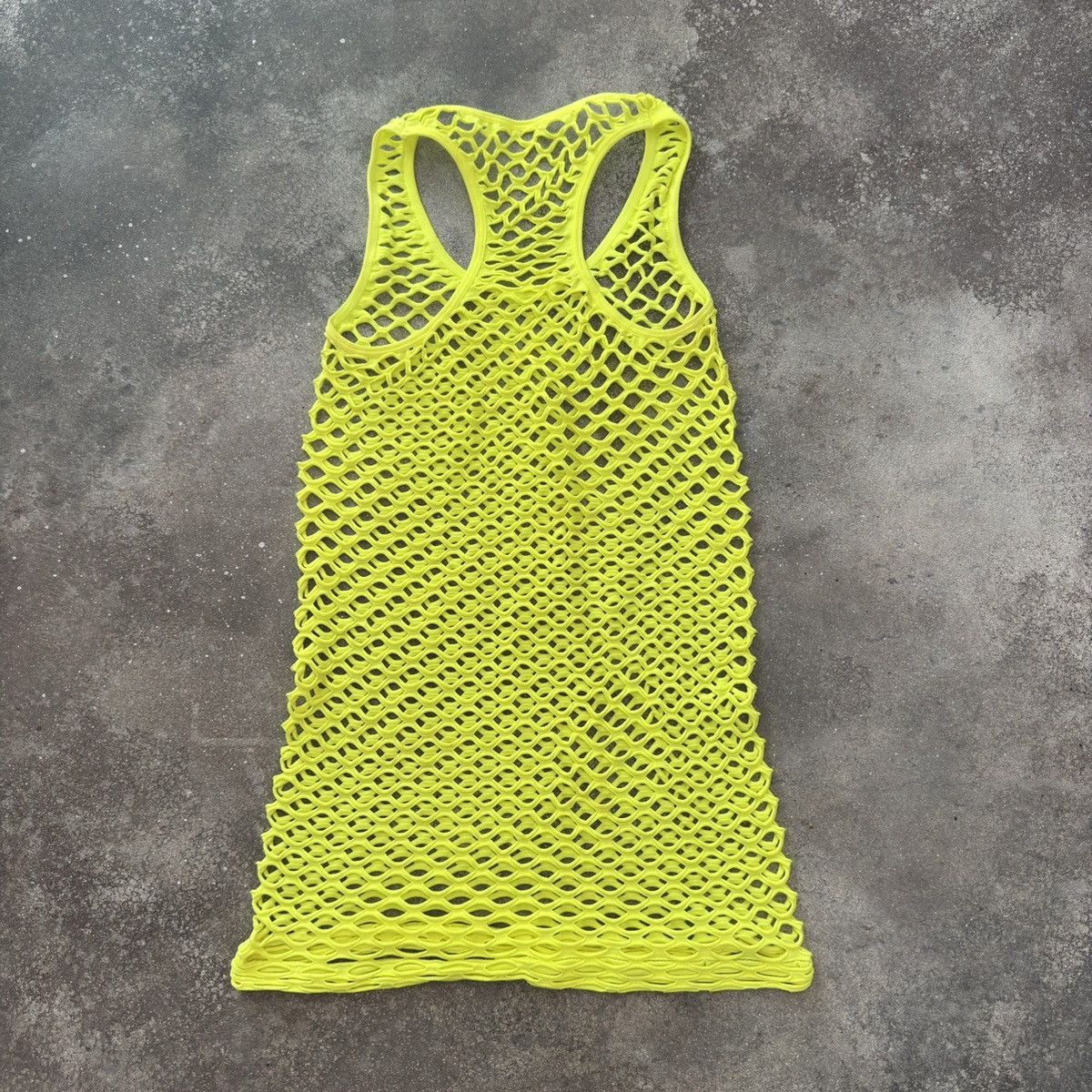 20471120 × Japanese Brand Acid Green Sexy Full Mesh Tank Top Size S / US 4 / IT 40 - 5 Thumbnail