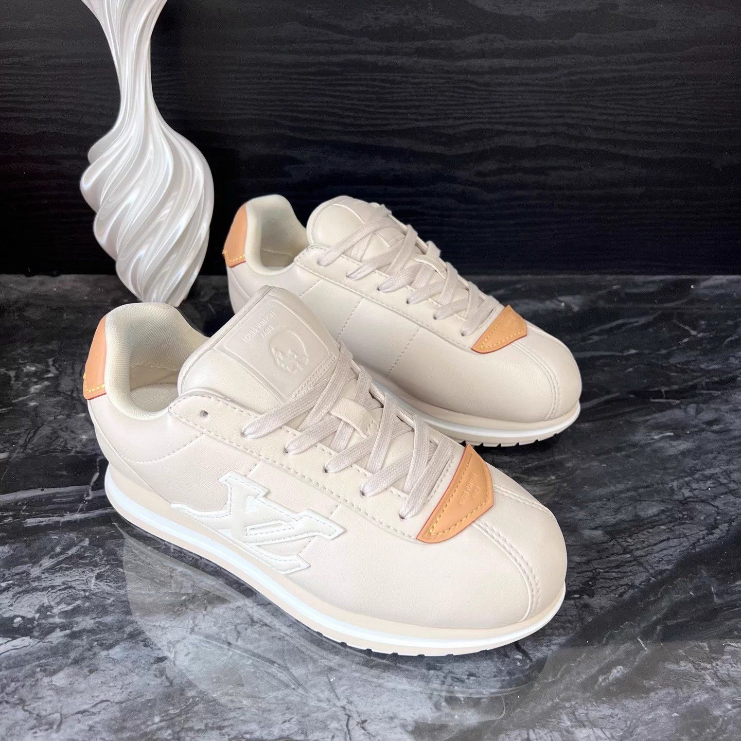 Louis Vuitton × Nigo Nigo x Beige Nike Cortez 40.5 99 New Trainers Size US 7.5 / EU 40-41 - 3 Thumbnail