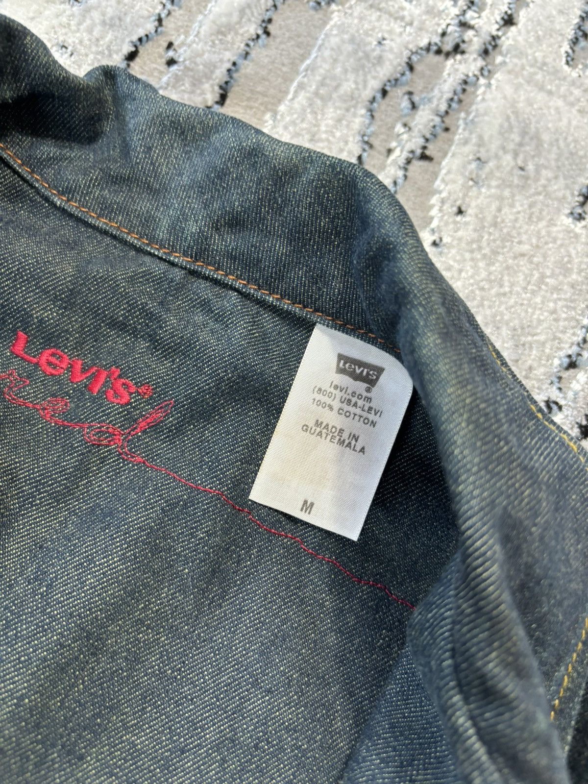 Levi's Levis Red Tab Nice Design Denim Shirt Jacket Size US M / EU 48-50 / 2 - 3 Thumbnail
