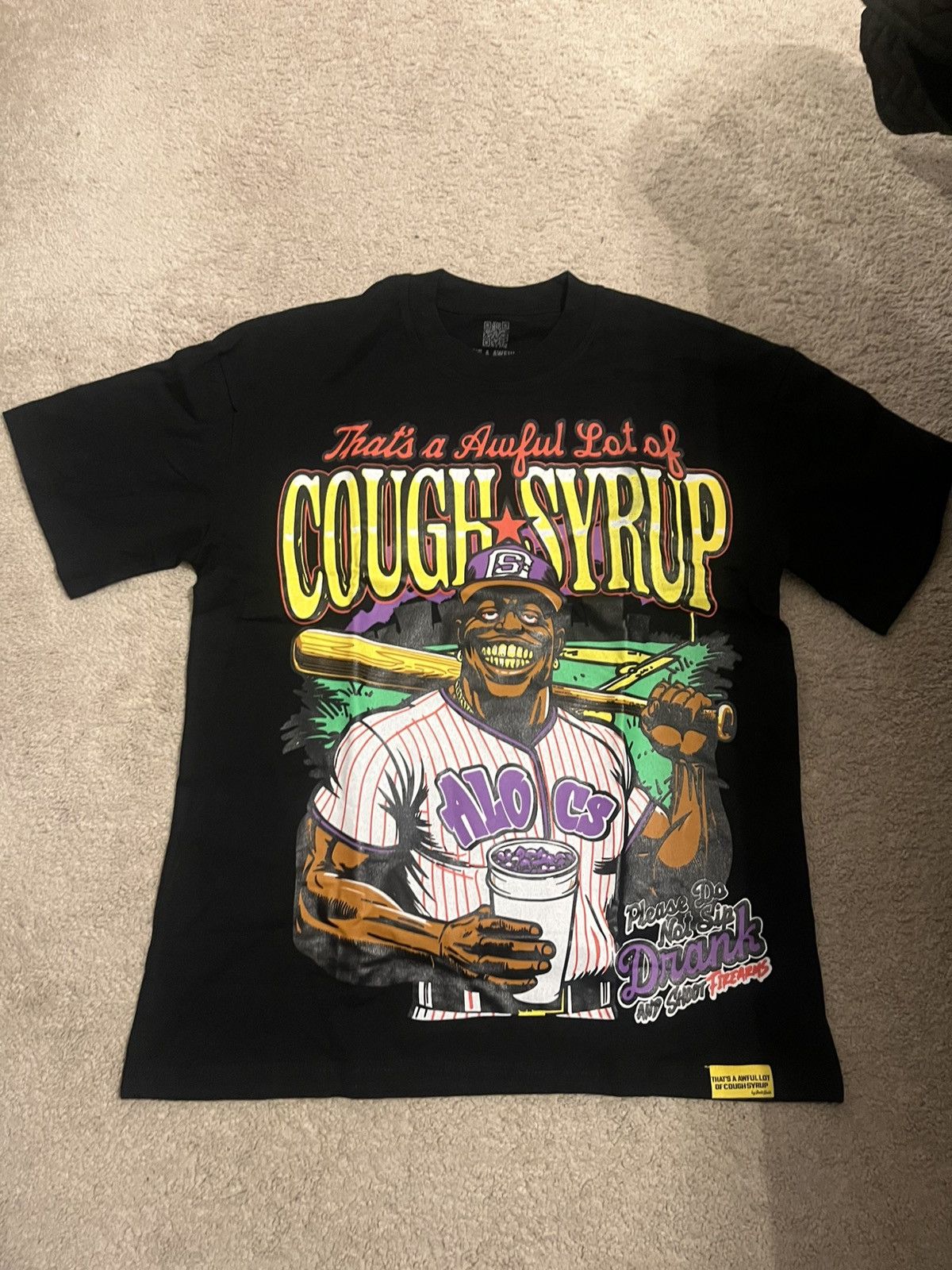 Awful Lot of Cough Syrup Stinc Team Buddha Tee | Grailed