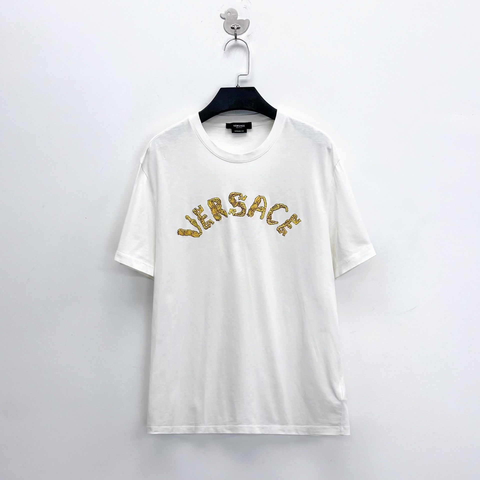 Versace Versace Baroque Embroidered Logo Short Sleeve Size US M / EU 48-50 / 2 - 1 Thumbnail