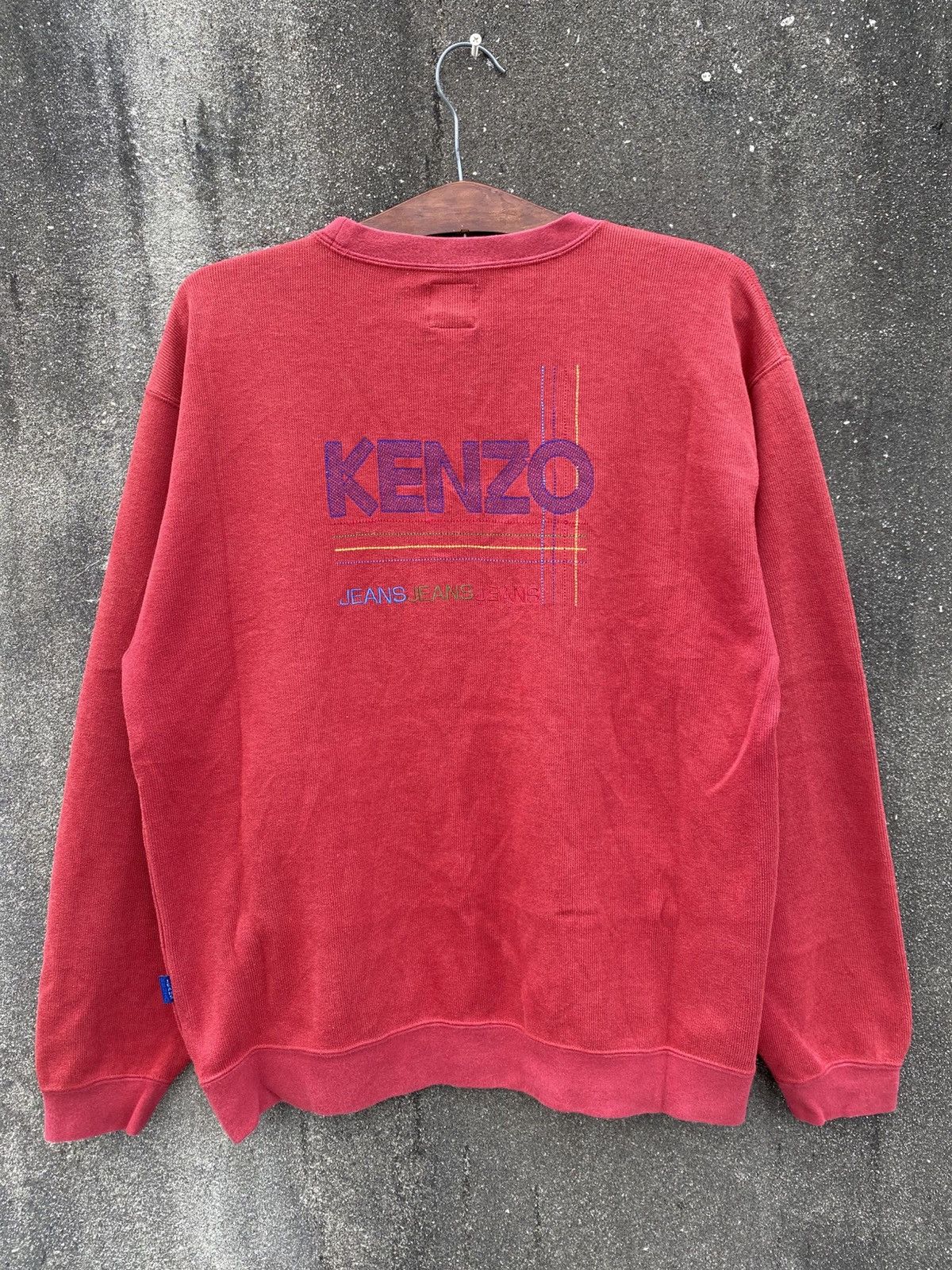 Kenzo Vintage Kenzo Jeans Embroidered Logo Sweatshirt Size US M / EU 48-50 / 2 - 1 Thumbnail