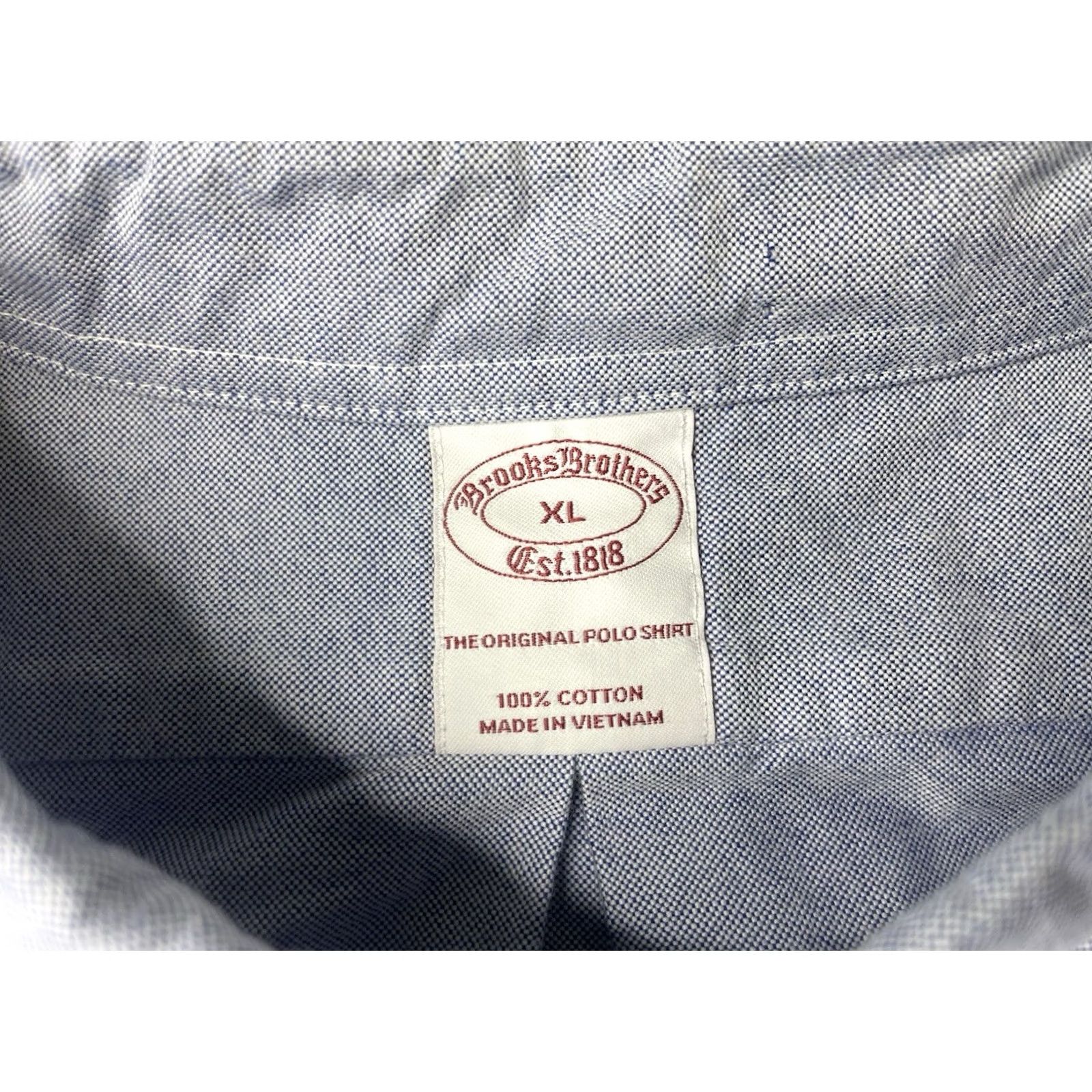 Brooks Brothers Brooks Brothers Oxford Shirt Men's XL Blue Button Down 100% Cotton Long Sleeve Size US XL / EU 56 / 4 - 3 Thumbnail
