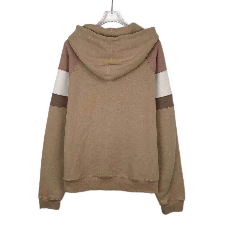 Saint Laurent Paris Saint Laurent Hooded cotton long-sleeve sweatshirt in khaki Size US L / EU 52-54 / 3 - 2 Thumbnail