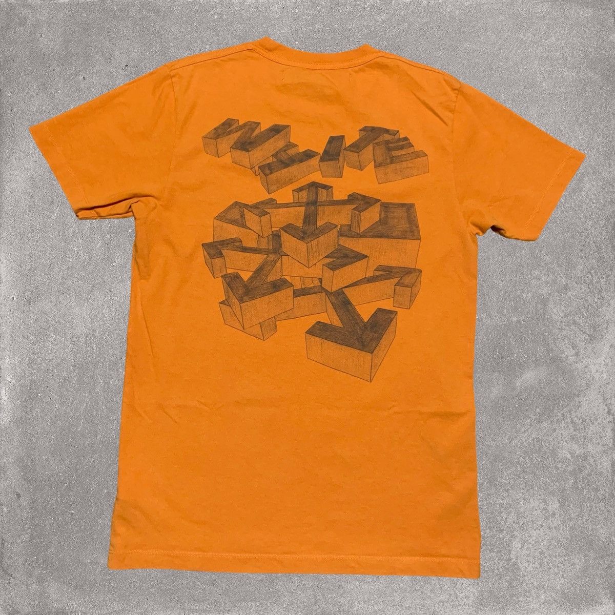 Off-White Off White Small Arrows Graphic Orange Tee Virgil Abloh Size US S / EU 44-46 / 1 - 1 Thumbnail