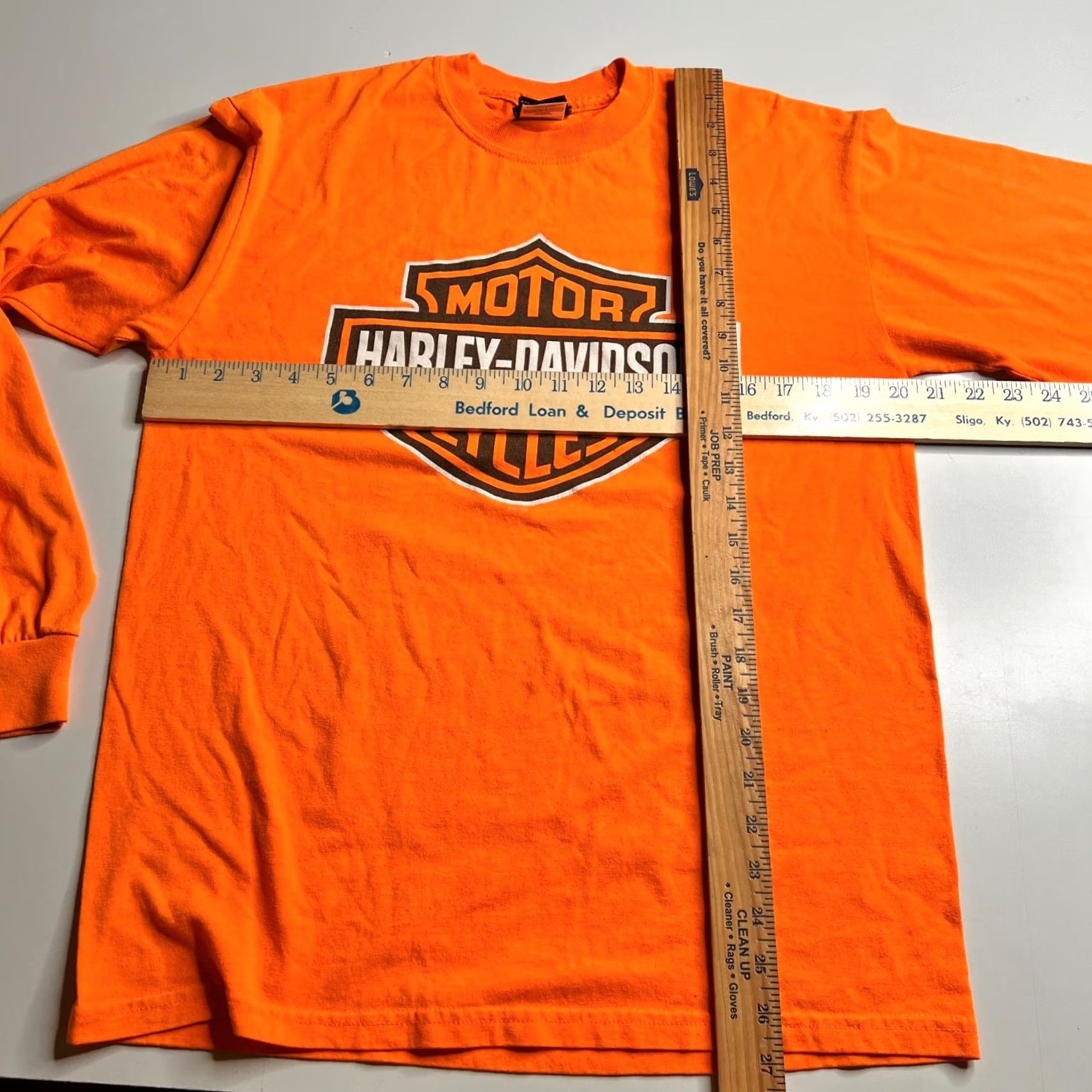 Harley Davidson Harley-Davidson Long Sleeve T-Shirt Orange Barrett Harley-Davidson – El Paso, TX Men’s M Size US M / EU 48-50 / 2 - 5 Thumbnail