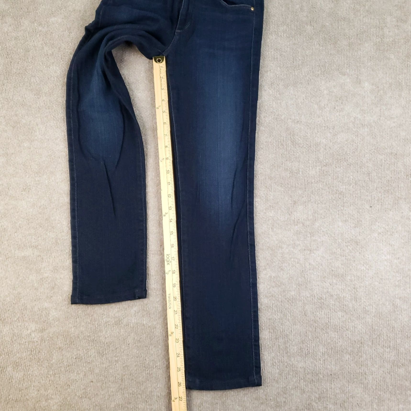 Vintage AG Adriano Goldschmied Jeans Women's Size 26 Mid Rise Skinny Blue Denim 5-Pocket Design Size 26" / US 2 / IT 38 - 2 Thumbnail