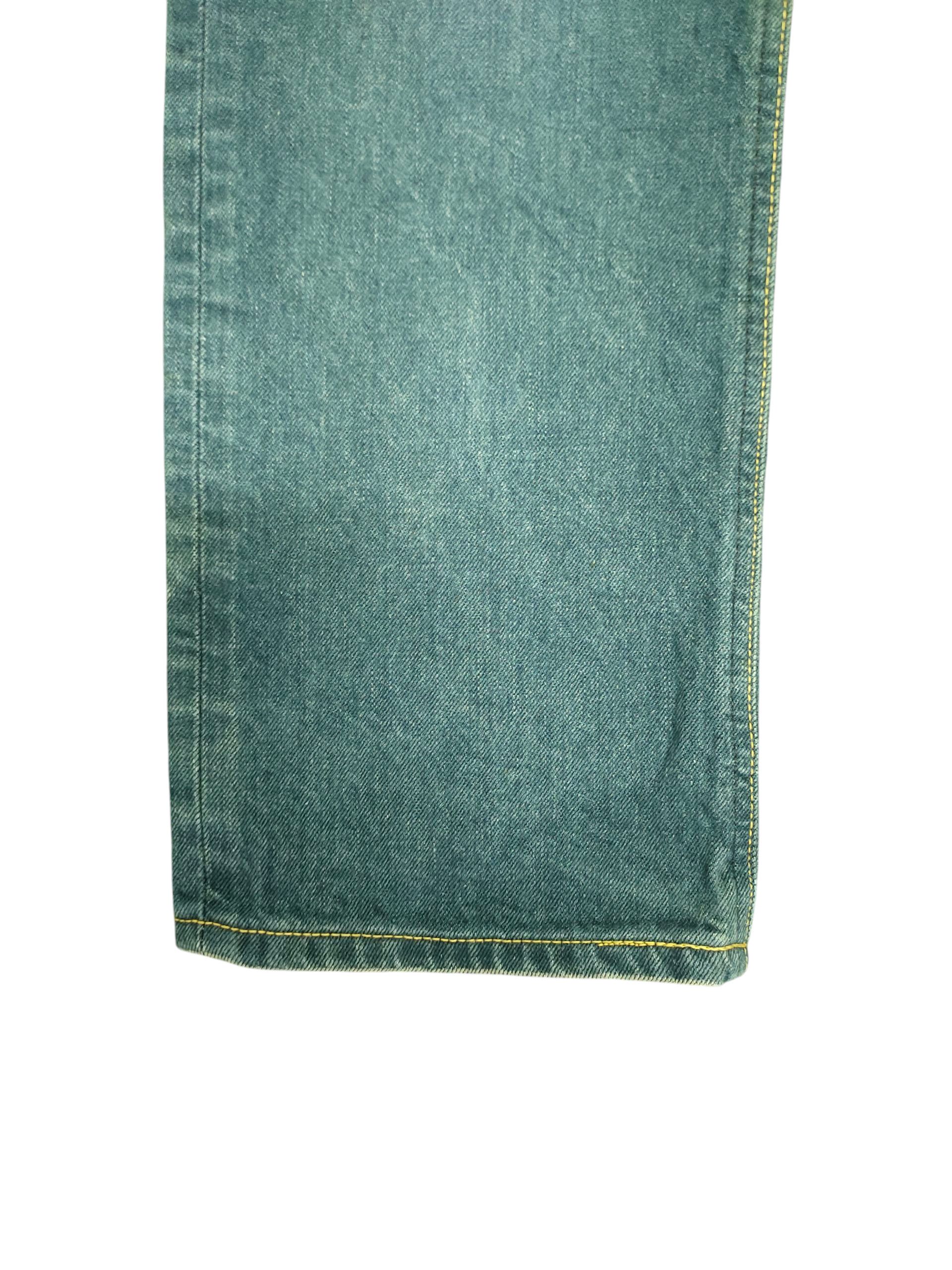 Undercover Lee X Men Melrose Japan Clawmark Faded Denim Jeans Size US 36 / EU 52 - 6 Thumbnail