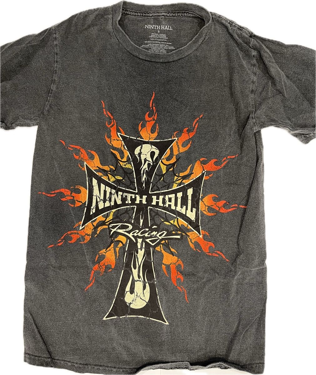 Ninth Hall Ninth Hall Flame Cross Racing T-Shirt - Small Size US S / EU 44-46 / 1 - 1 Thumbnail